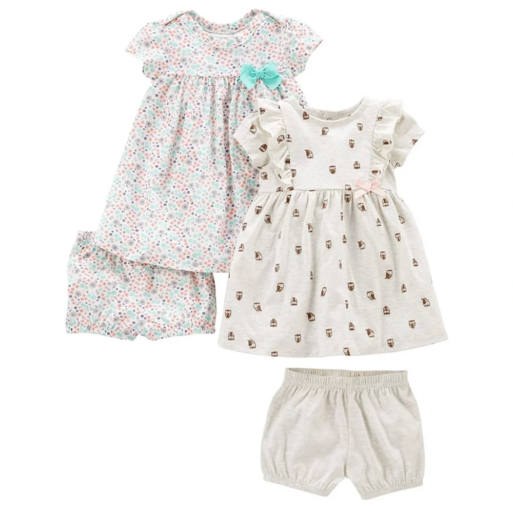 Simple Joys by Carter's‎ Baby Girls' Short-Sleeve and Sleeveless Dress Sets